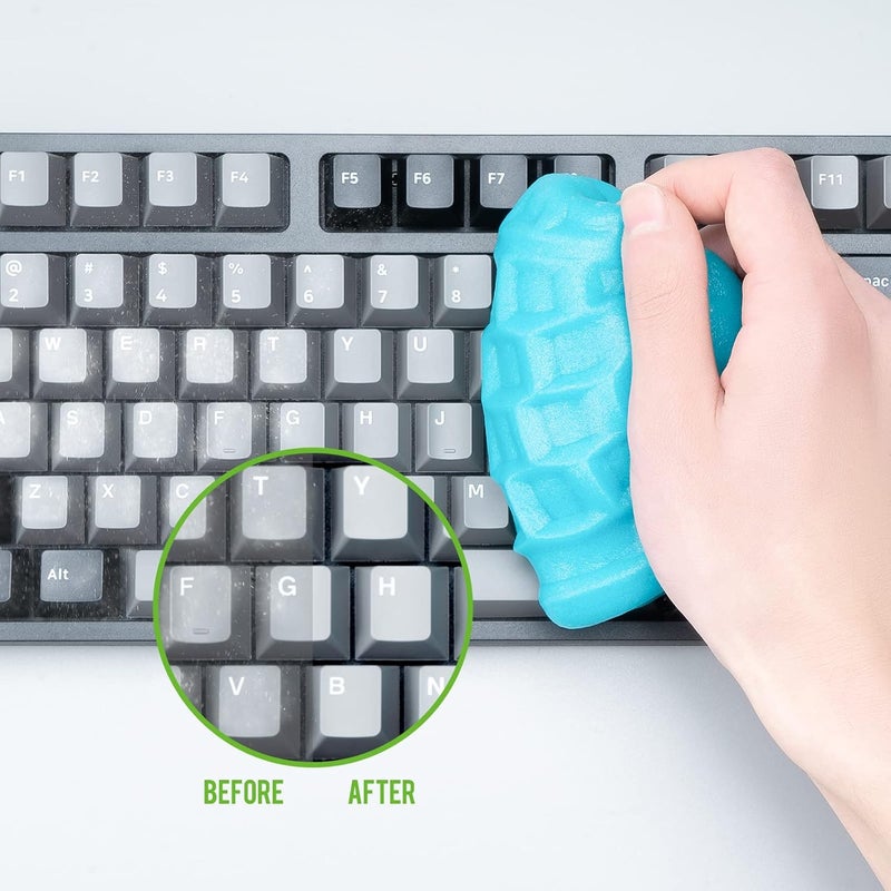 CLICK CLEAN Keyboard Cleaning Gel, 7oz Universal Cleaning Gel for Keyboards Electronics Dust Cleaner for Car, Laptop, Air Vents - Image 3